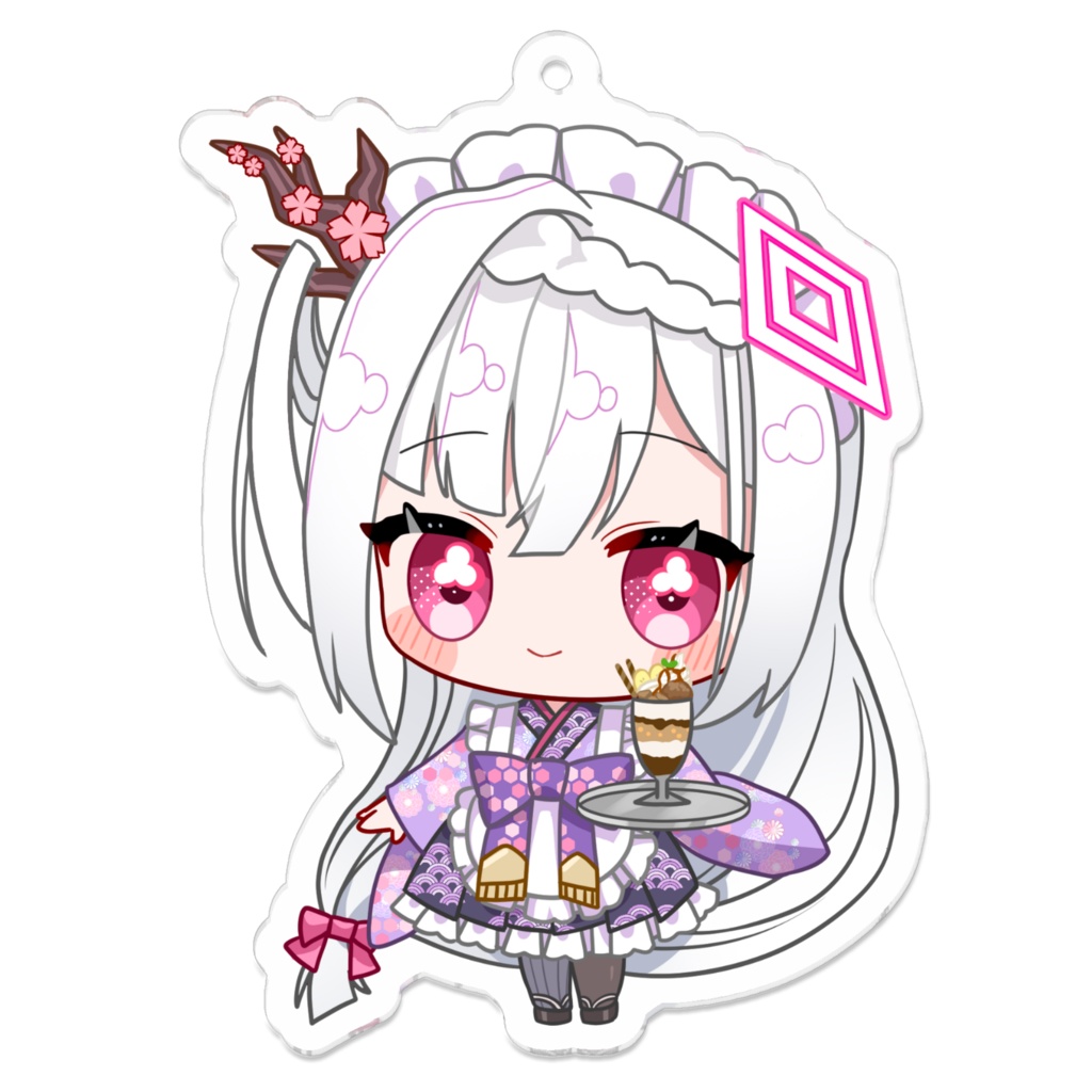 美巴雪花 V.ertex2周年記念限定アクキー メイドver.