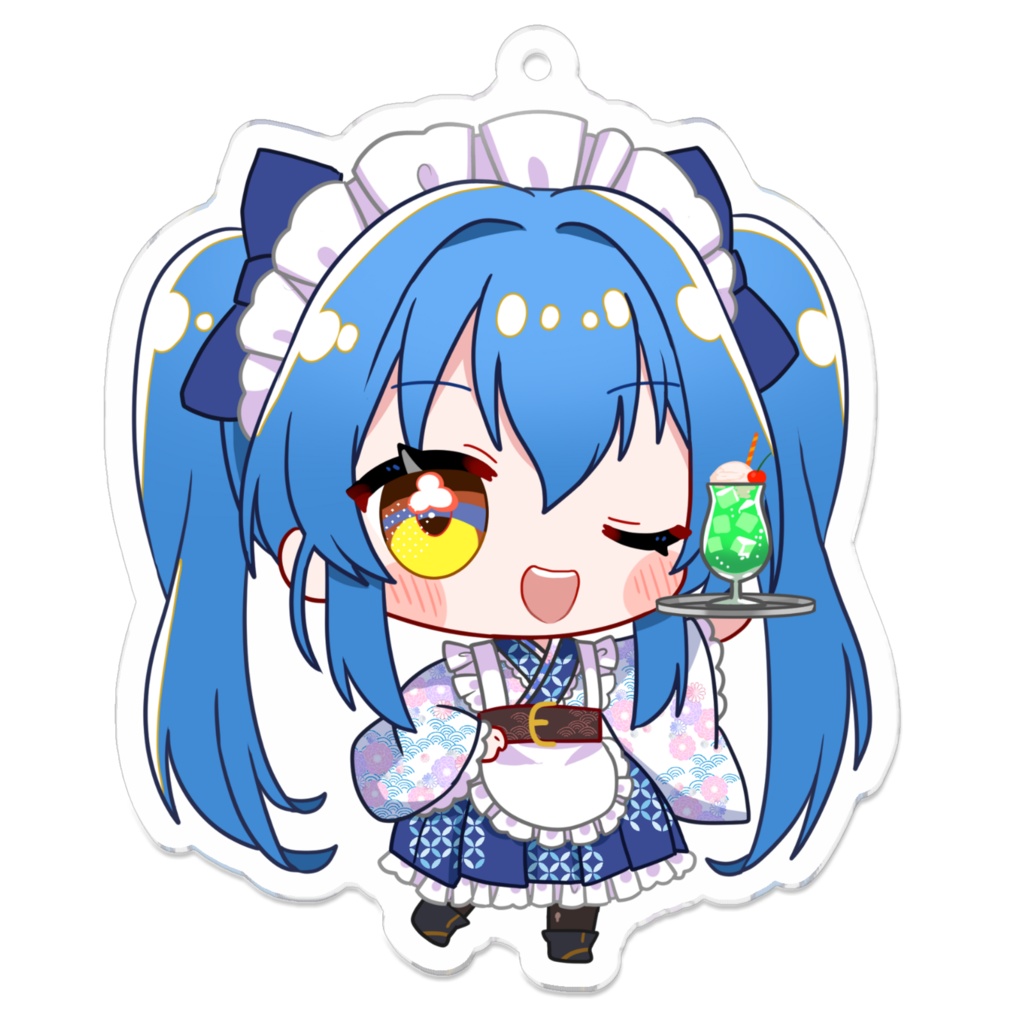 水無瀬望々花 V.ertex2周年記念限定アクキー メイドver.