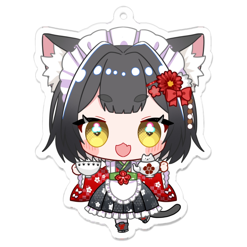 猫葉一嘉 V.ertex2周年記念限定アクキー メイドver.
