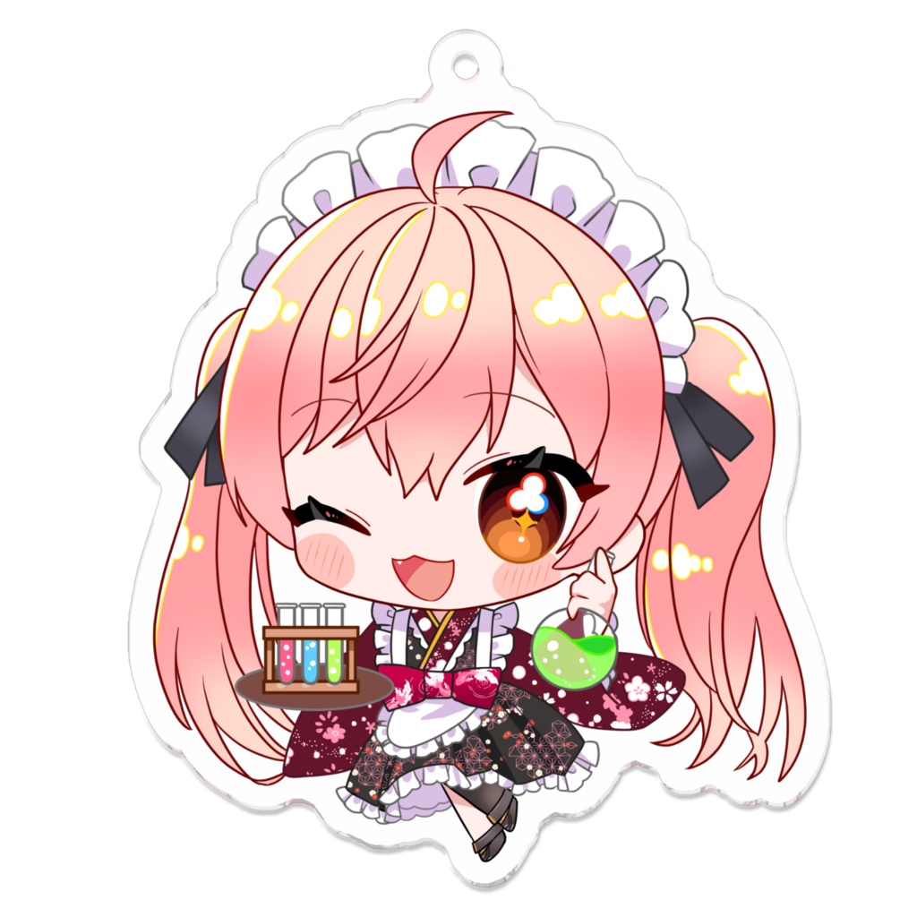 錬夢ろあな V.ertex2周年記念限定アクキー メイドver.