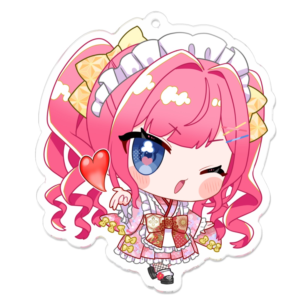 愛ヶ崎りか V.ertex2周年記念限定アクキー メイドver.