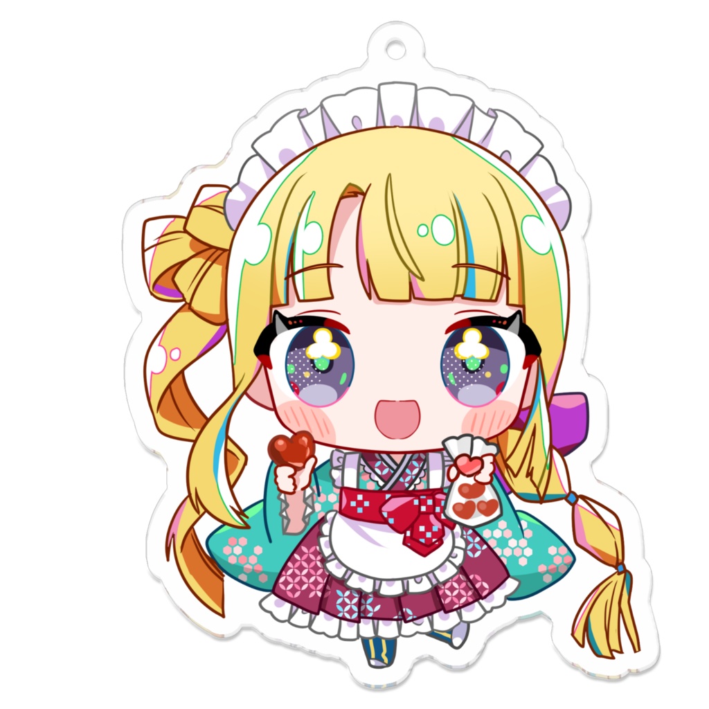 彩画ミツキ V.ertex2周年記念限定アクキー メイドver.