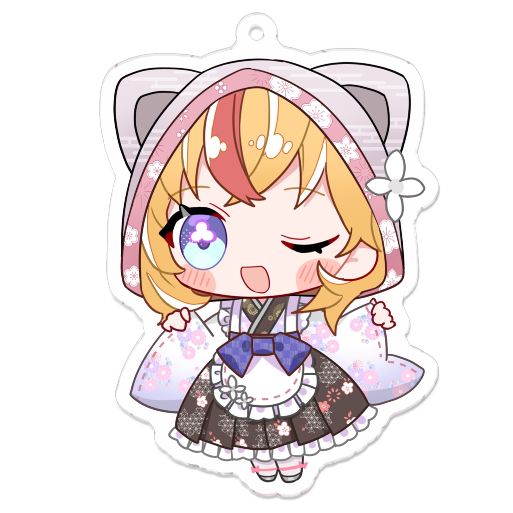 天羽さくら V.ertex2周年記念限定アクキー メイドver.