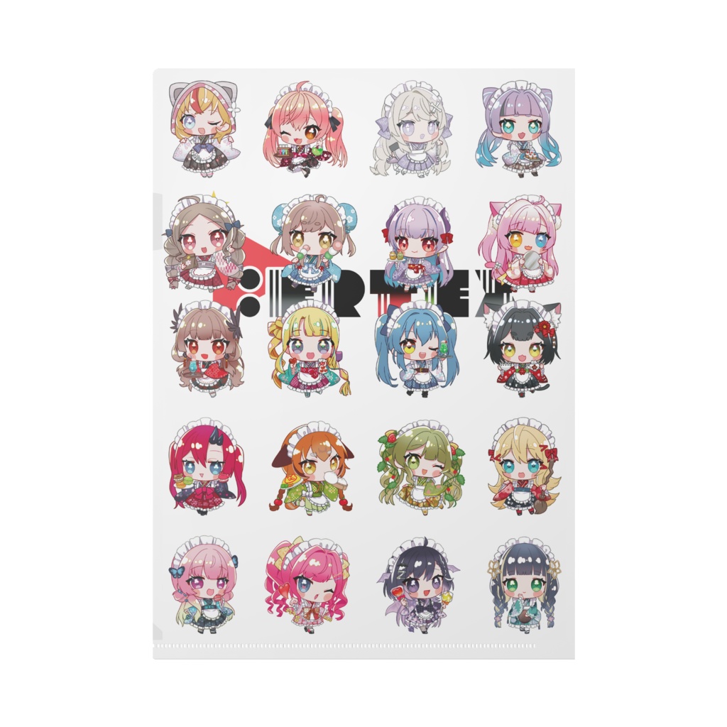 V.ertex2周年記念限定クリアファイル メイドver.