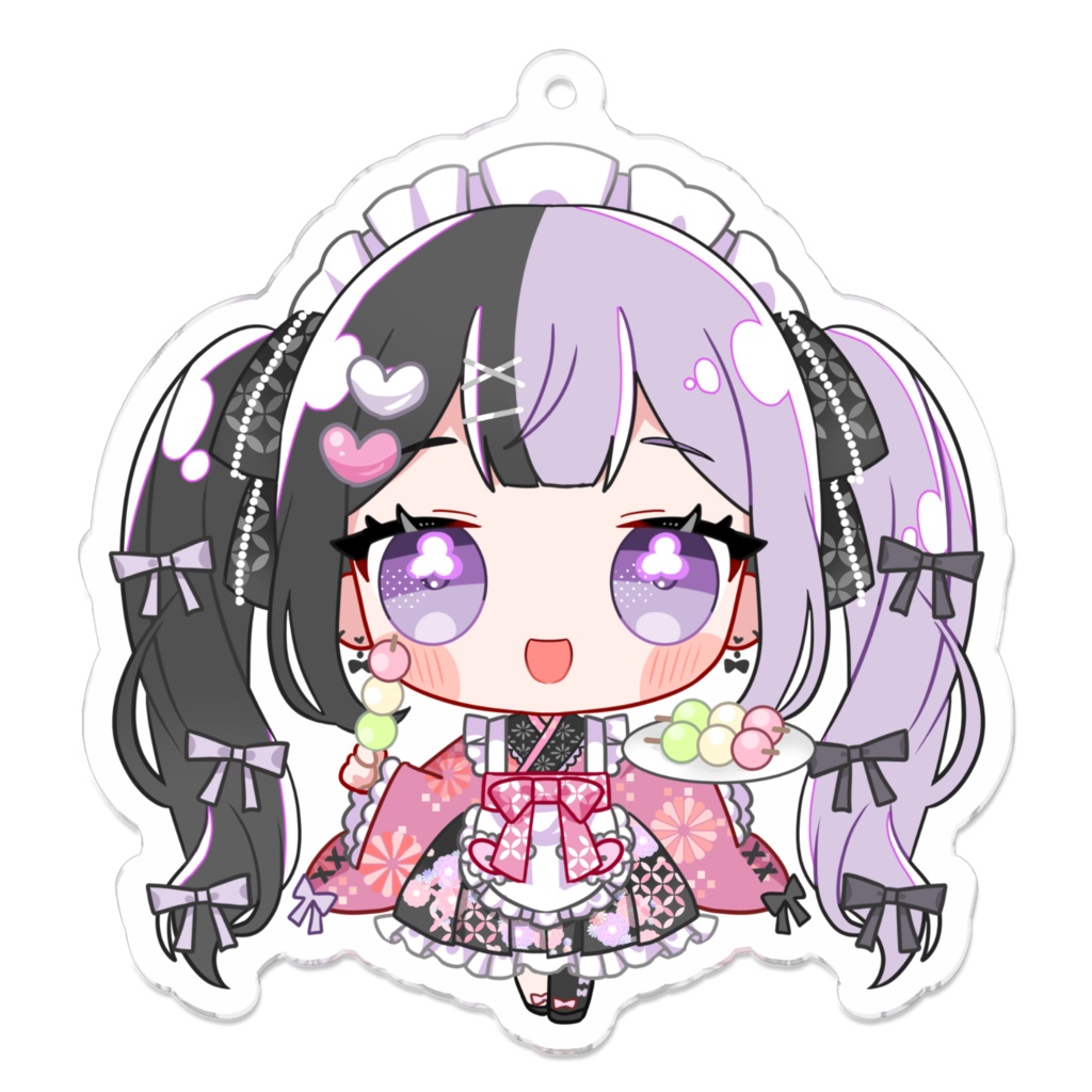 黒魔るな V.ertex2周年記念限定アクキー メイドver.