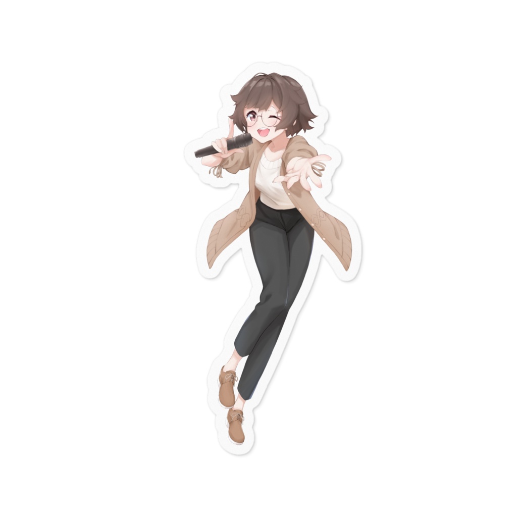 歌うゆんステッカー