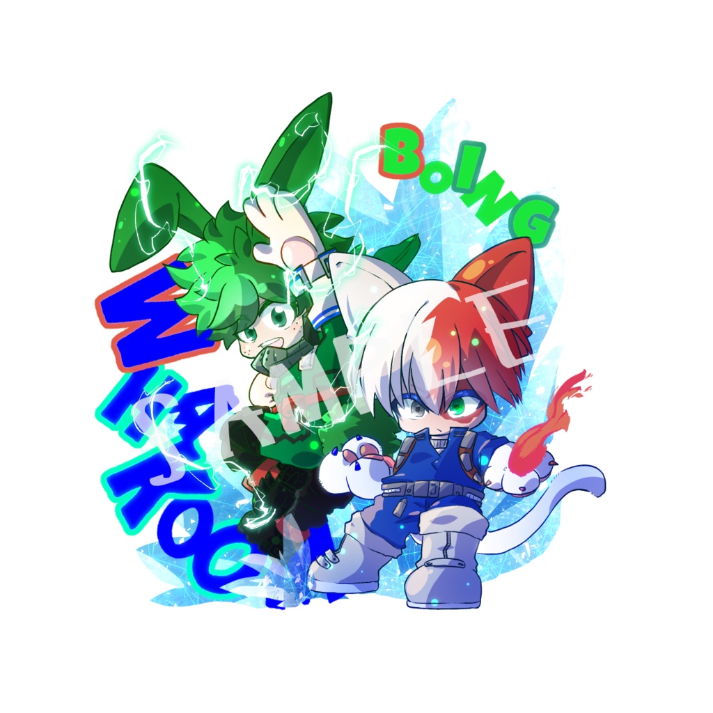 【アクキー】うさデク＆ネコろき