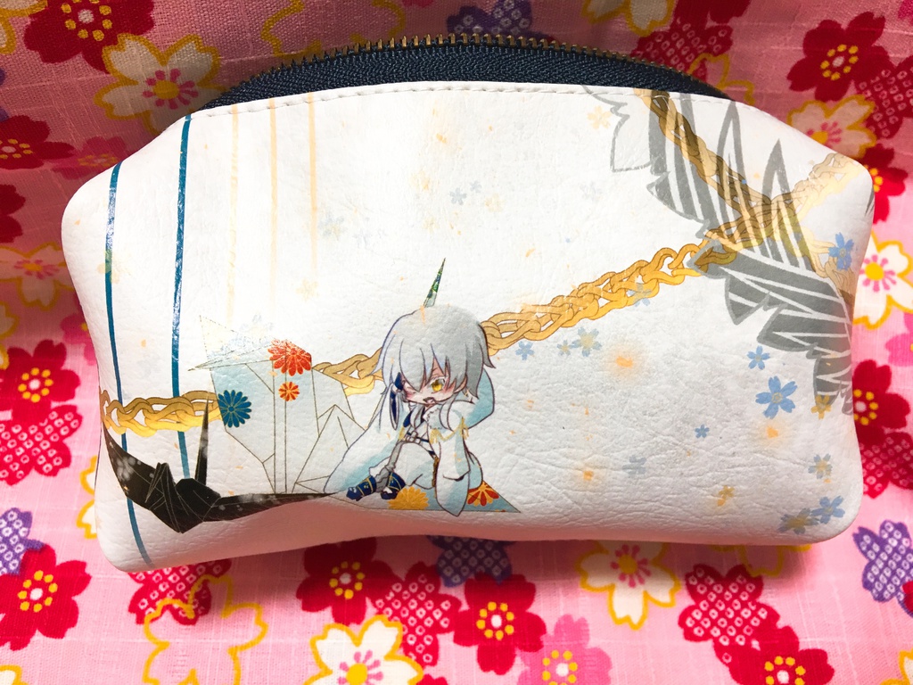 キャラメルな鶴丸ポーチ