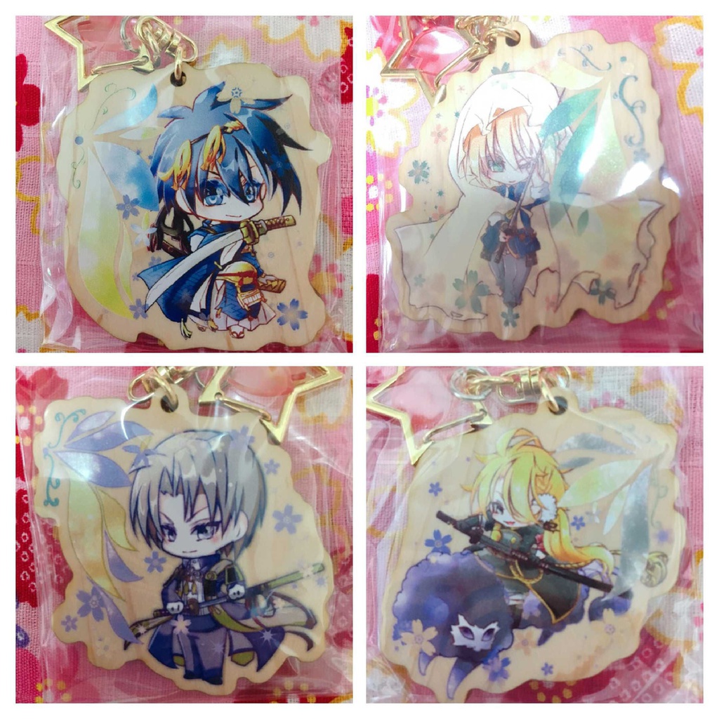 刀剣男士ウッドキーホルダー(出陣ver