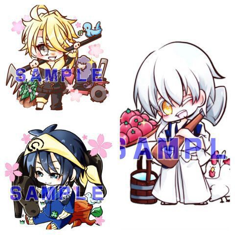 刀剣男士ウッドキーホルダー（内番ver