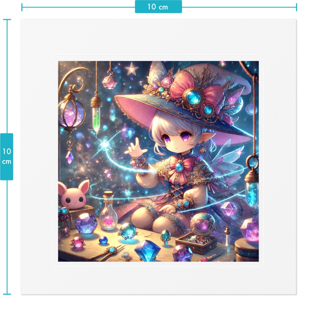 小さな魔法使いのステッカー