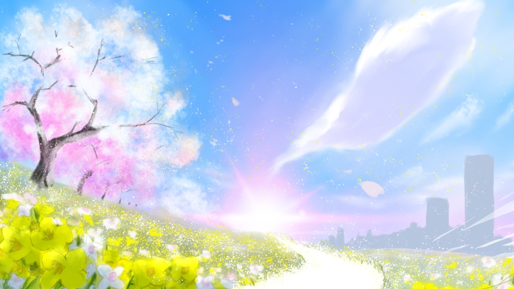 光あふれる春の風景
