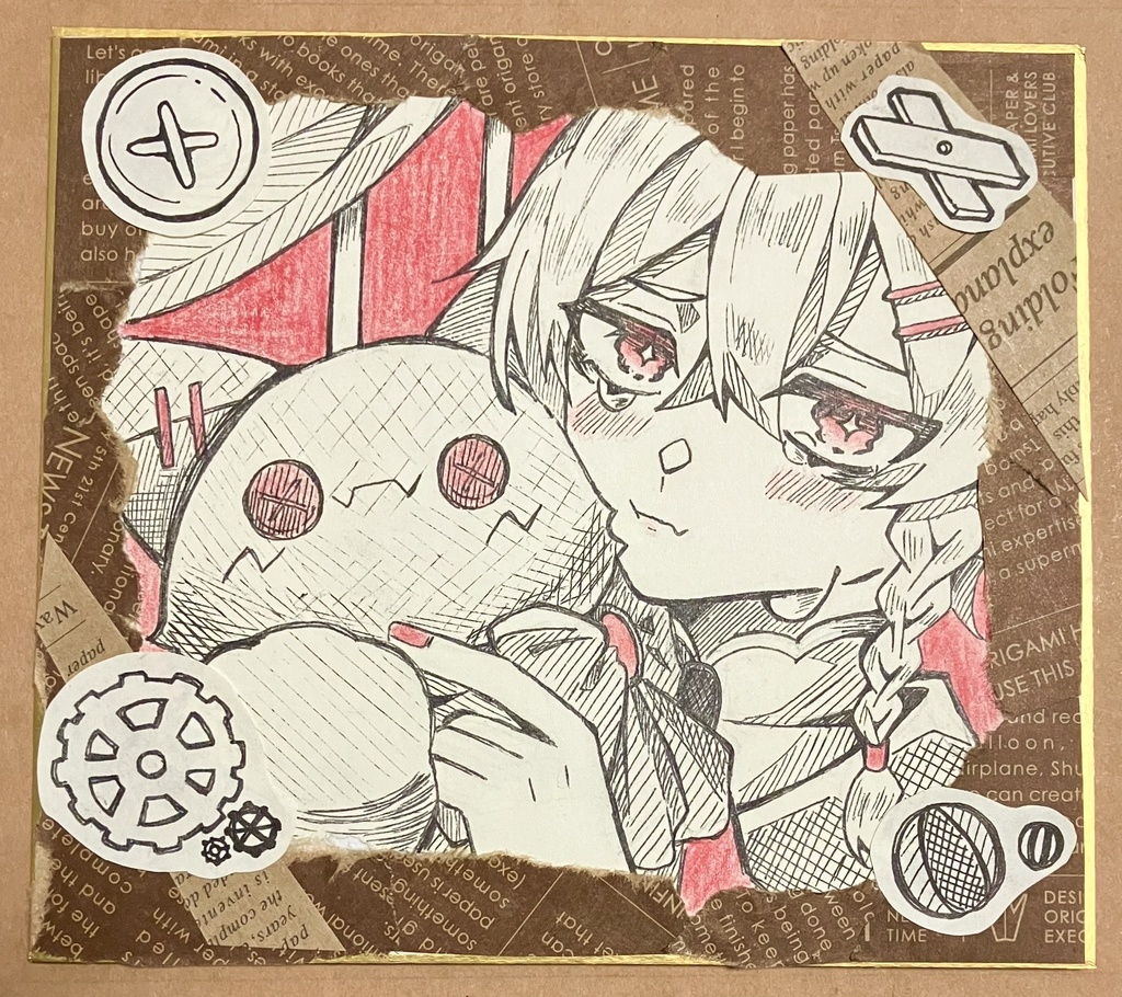 【原画】オリジナルキャラ色紙