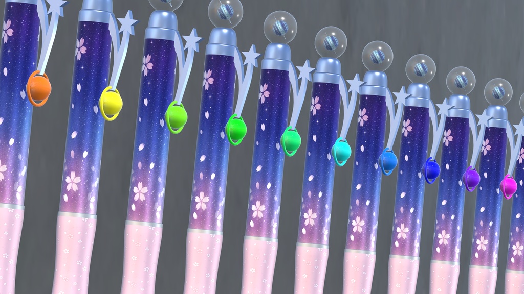 【QvPen差し替えモデル】🌟-春を綴る天体観測ペン-🌟