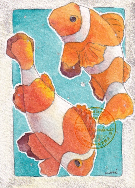 ATCサイズ原画『クマノミ』