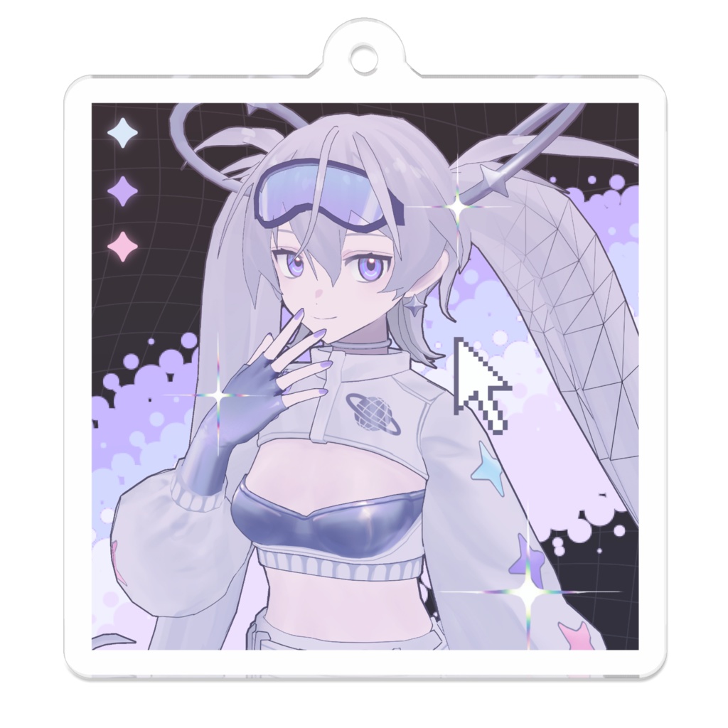 iChica☆アクリルキーホルダー (50 × 50 mm)　|　Aイラスト