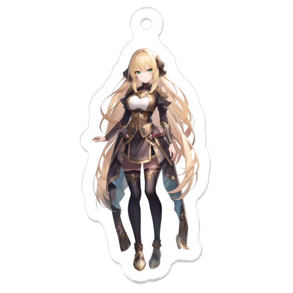 黒騎ネムといつでも一緒アクキー（50×50）