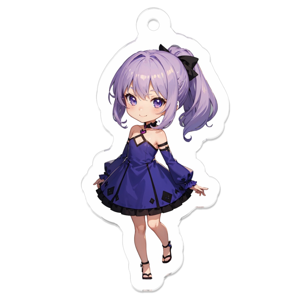 紫水鈴姫といつでも一緒アクキー(50×50)