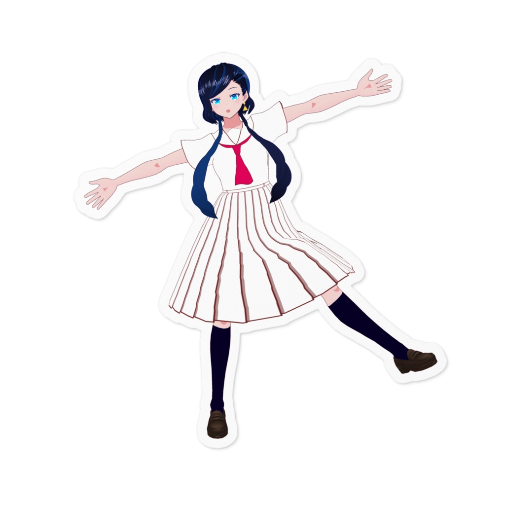 ステッカー - Alma Gabriel 3D : White Sailor -