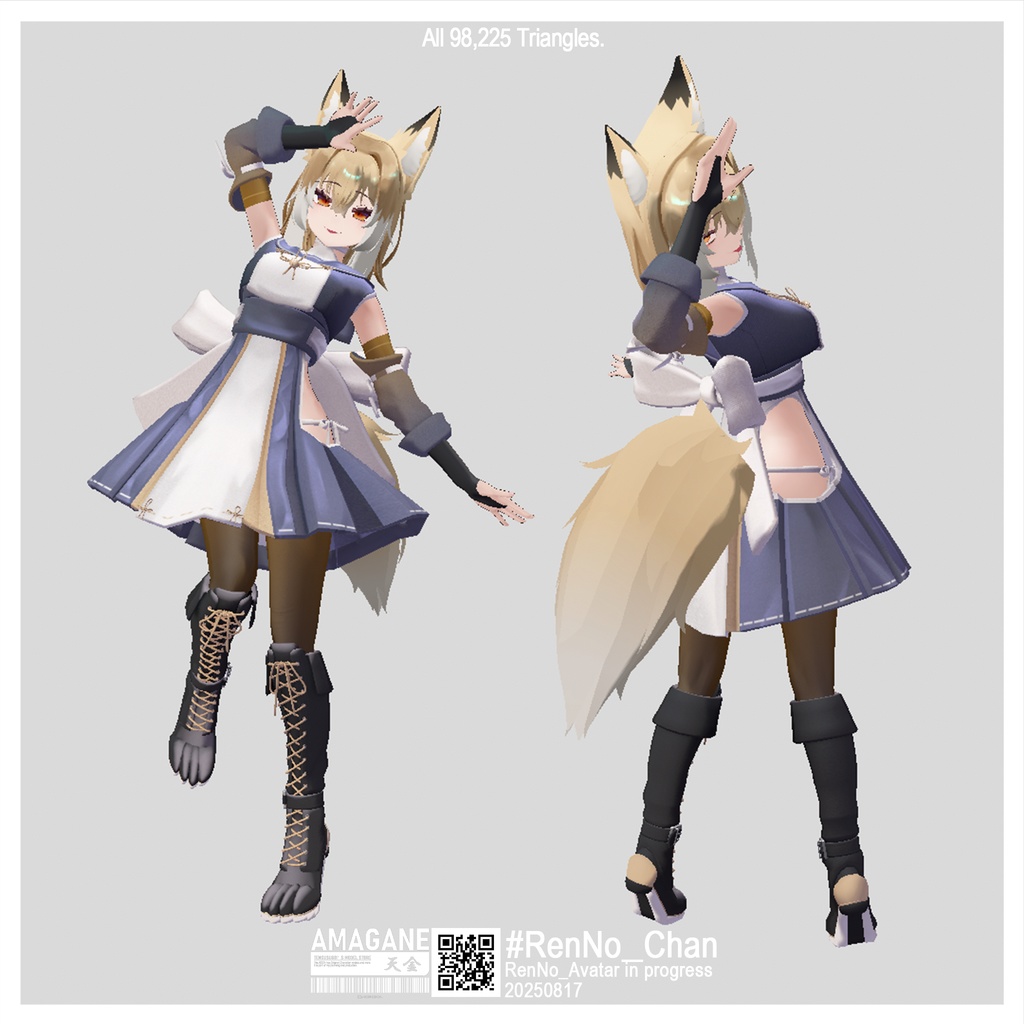 【オリジナル3Dモデル】 蓮乃 -RenNo-