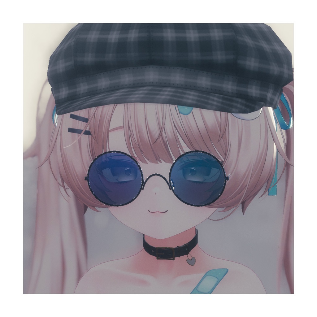 【調整シェイプキーあり】 RoundGlasses