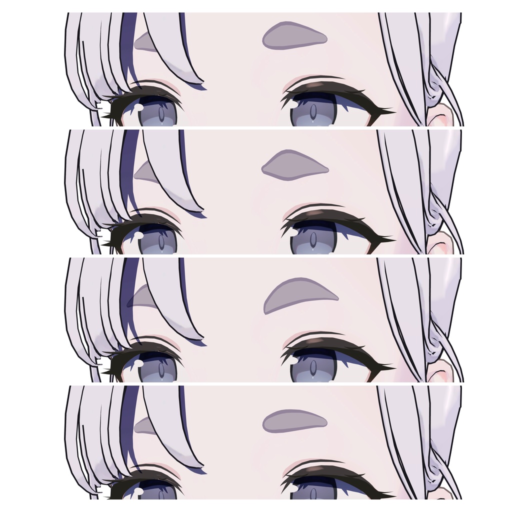 【シェイプキー】Lapちゃんまろ眉にするやつ
