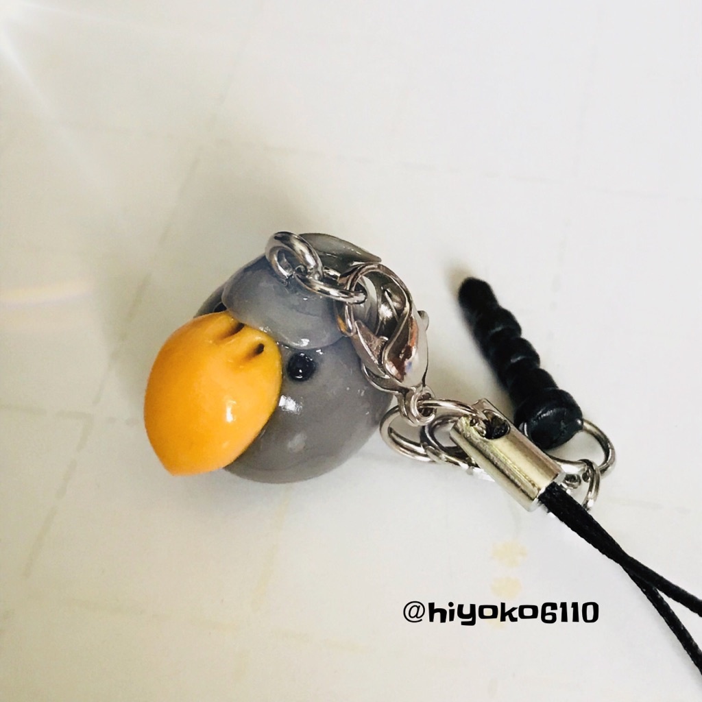 まんまるハシビロコウさんストラップ