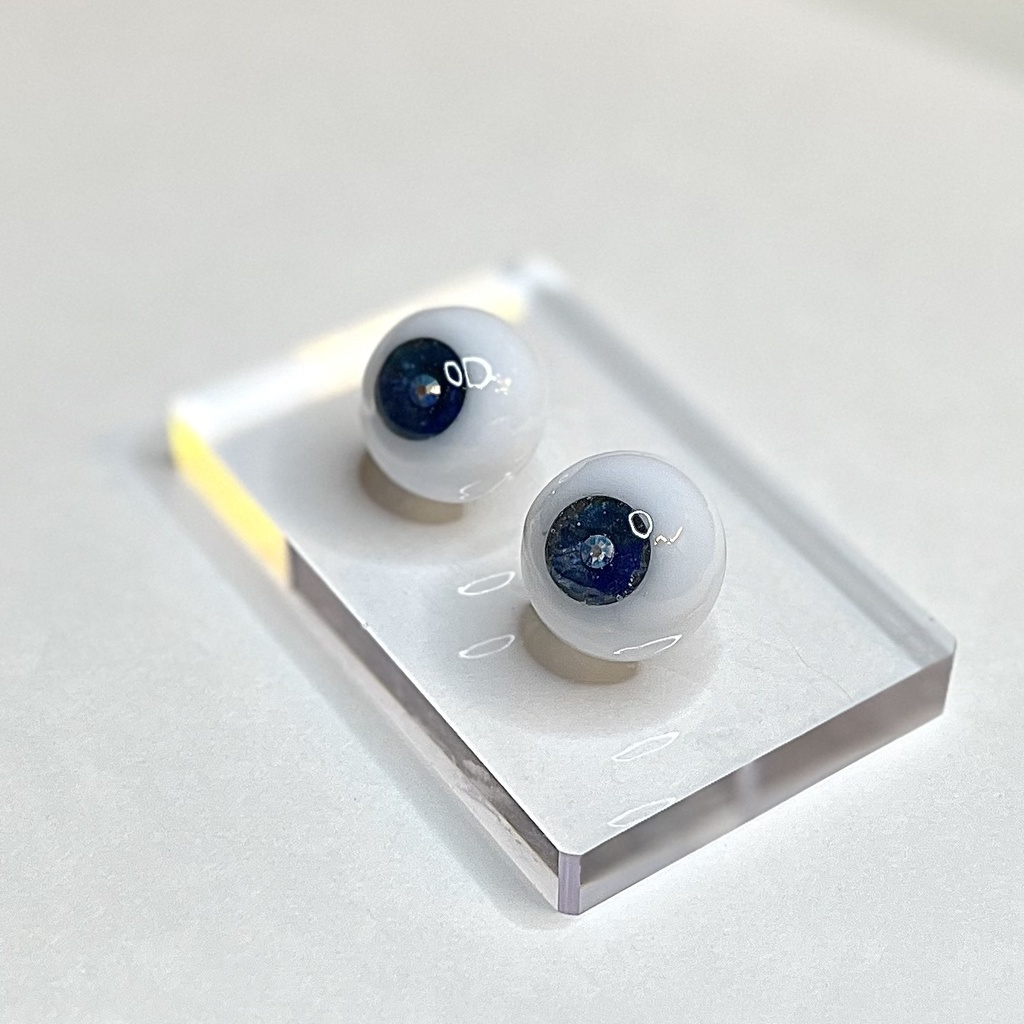 ドールアイ 20mm / 10mm 夜空 群青 レジンアイ ハンドメイド