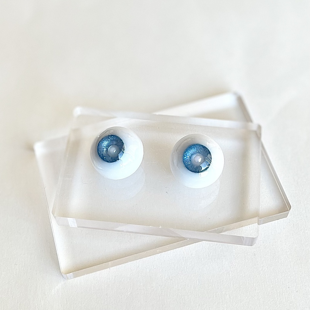 ドールアイ 22mm / 11mm 青空 レジンアイ ハンドメイド 0016