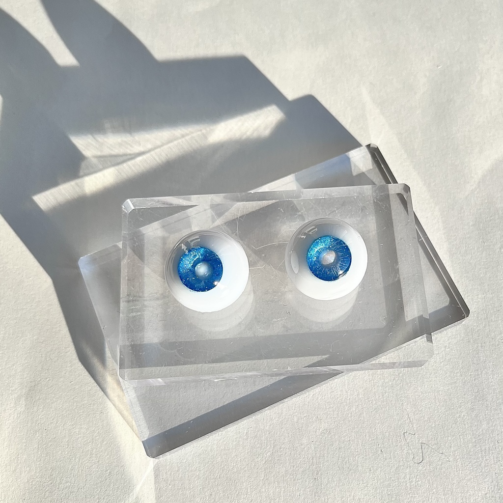 ドールアイ 22mm / 11mm  青空 レジンアイ ハンドメイド 0016