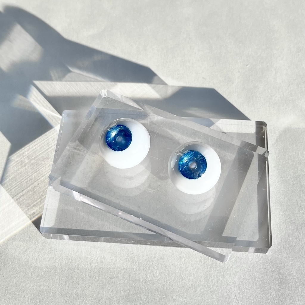 ドールアイ 22mm / 11mm 青空 レジンアイ ハンドメイド 0016