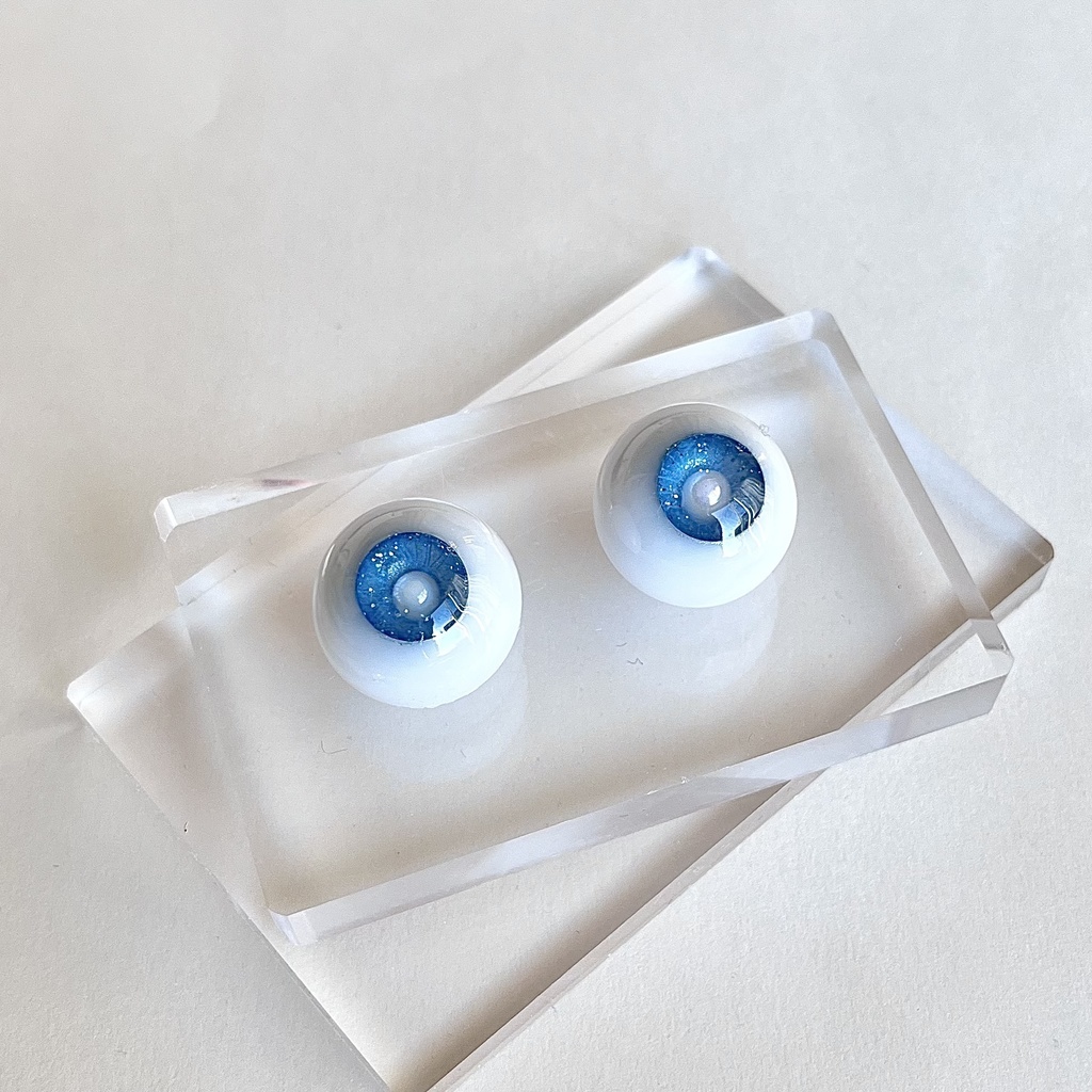ドールアイ 22mm / 11mm 青空 レジンアイ ハンドメイド 0016