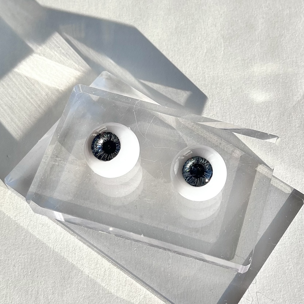 ドールアイ 20mm / 11mm 闇夜 レジンアイ ハンドメイド 0018