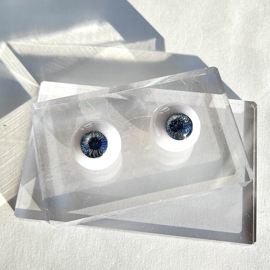 ドールアイ 20mm / 11mm 闇夜 レジンアイ ハンドメイド 0018