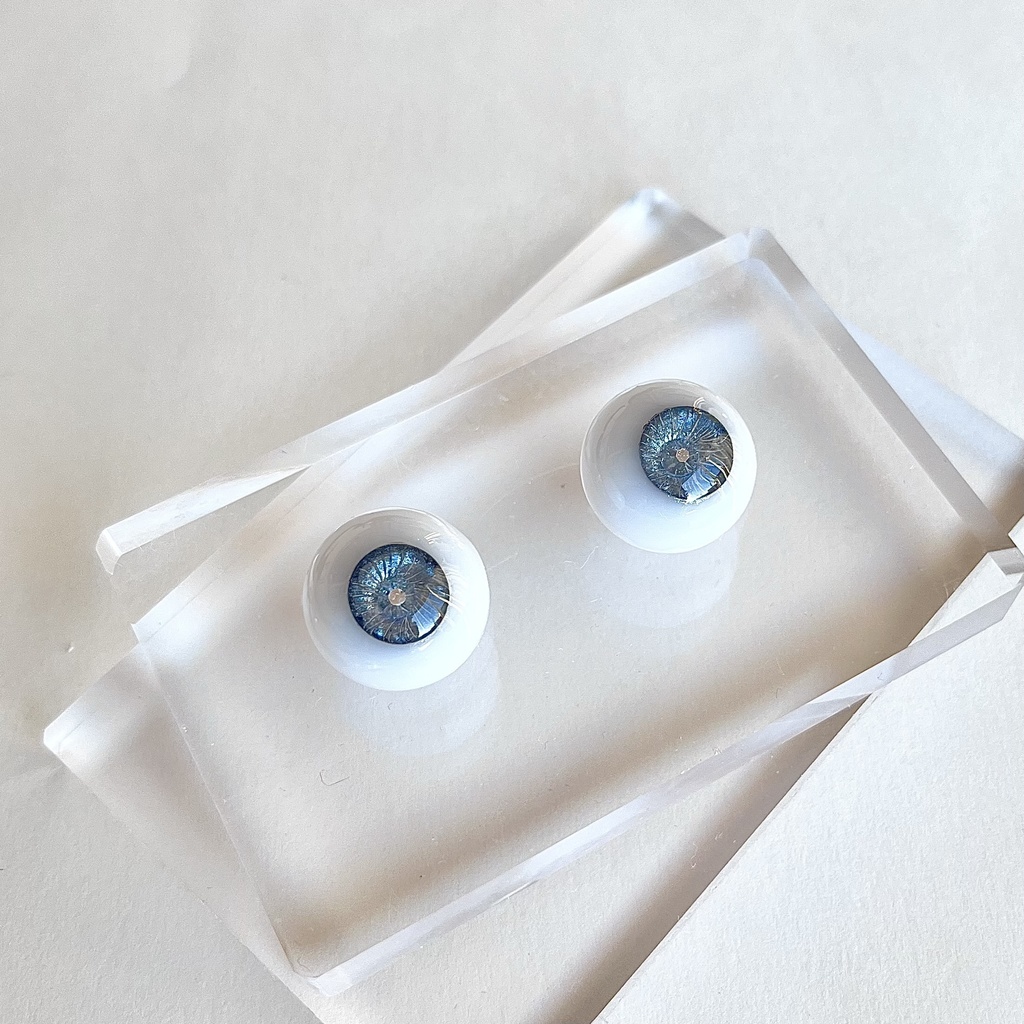 ドールアイ 18mm / 9mm 真夜中 レジンアイ ハンドメイド 0020
