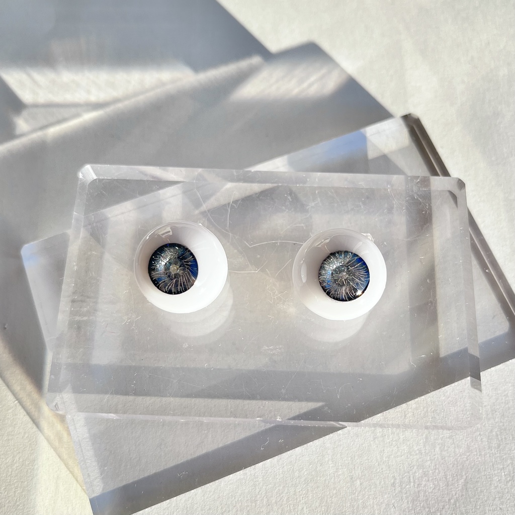 ドールアイ 18mm / 9mm  真夜中 レジンアイ ハンドメイド 0020
