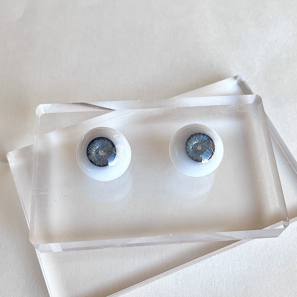 ドールアイ 18mm / 9mm 真夜中 レジンアイ ハンドメイド 0020