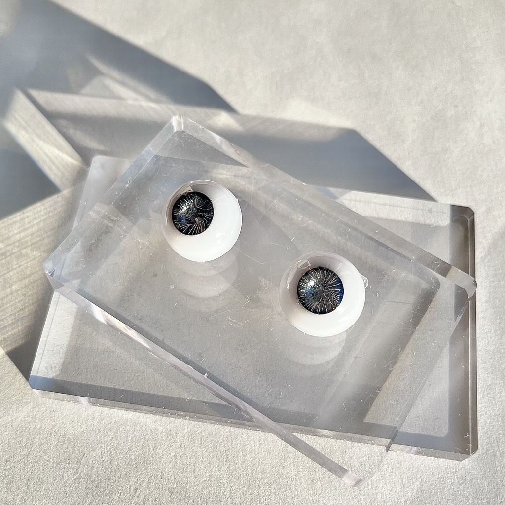 ドールアイ 18mm / 9mm 真夜中 レジンアイ ハンドメイド 0020