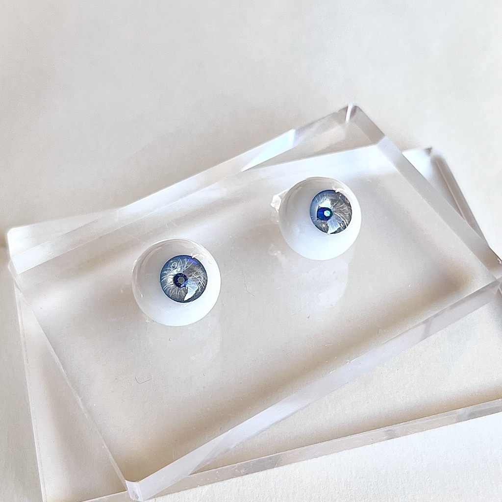ドールアイ 16mm / 8mm グレースピネル レジンアイ ハンドメイド 0026