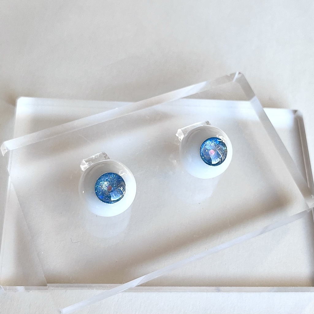 ドールアイ 16mm / 8mm hologram レジンアイ ハンドメイド 0028