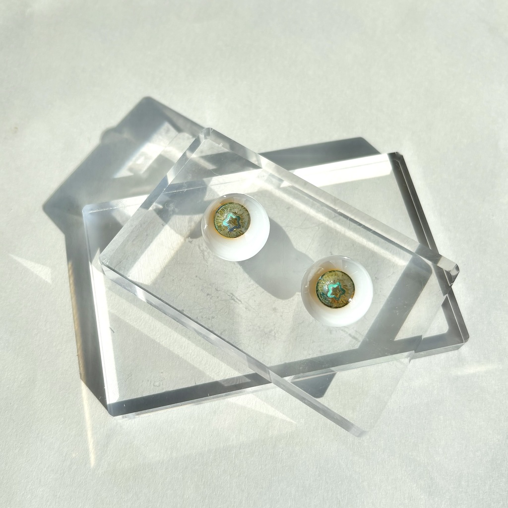 ドールアイ 18mm / 9mm Starlight レジンアイ ハンドメイド 0029