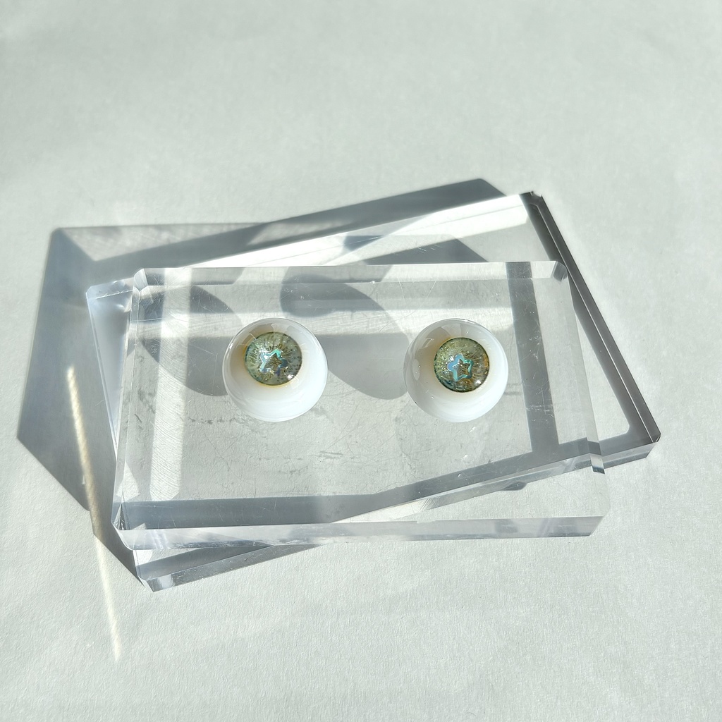 ドールアイ   18mm / 9mm   Starlight      レジンアイ ハンドメイド 0029