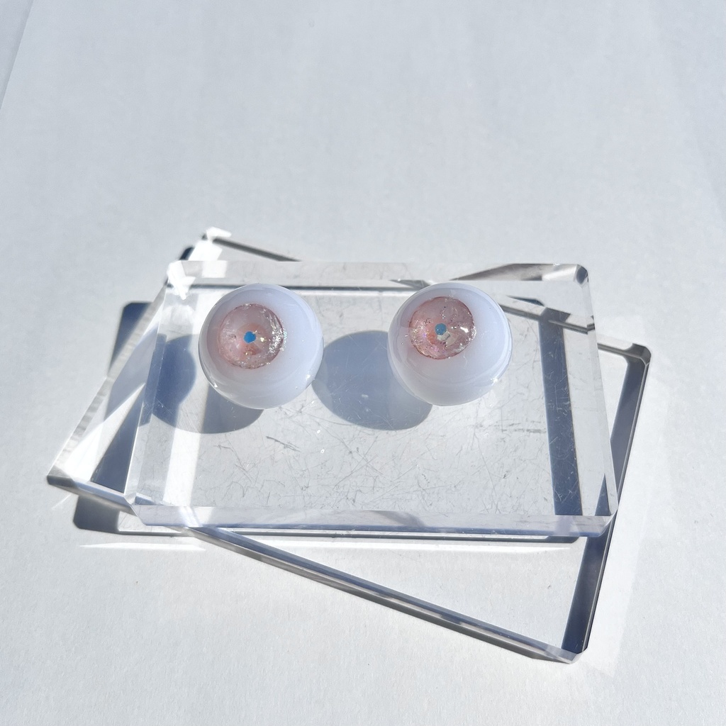 ドールアイ 22mm / 11mm クォーツアイ レジンアイ ハンドメイド 0040