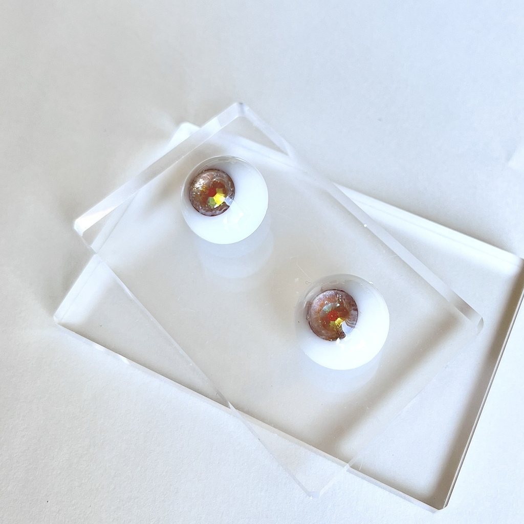 ドールアイ 20mm / 11mm rutile eye レジンアイ ハンドメイド 0044