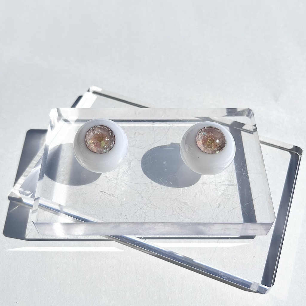 ドールアイ 20mm / 11mm rutile eye レジンアイ ハンドメイド 0044
