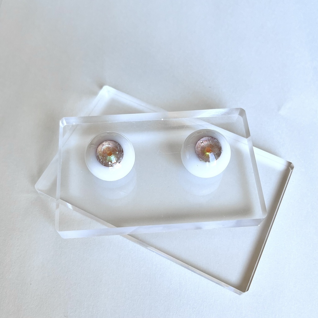 ドールアイ 20mm / 11mm rutile eye レジンアイ ハンドメイド 0044