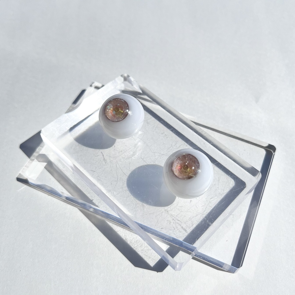 ドールアイ 20mm / 11mm rutile eye レジンアイ ハンドメイド 0044
