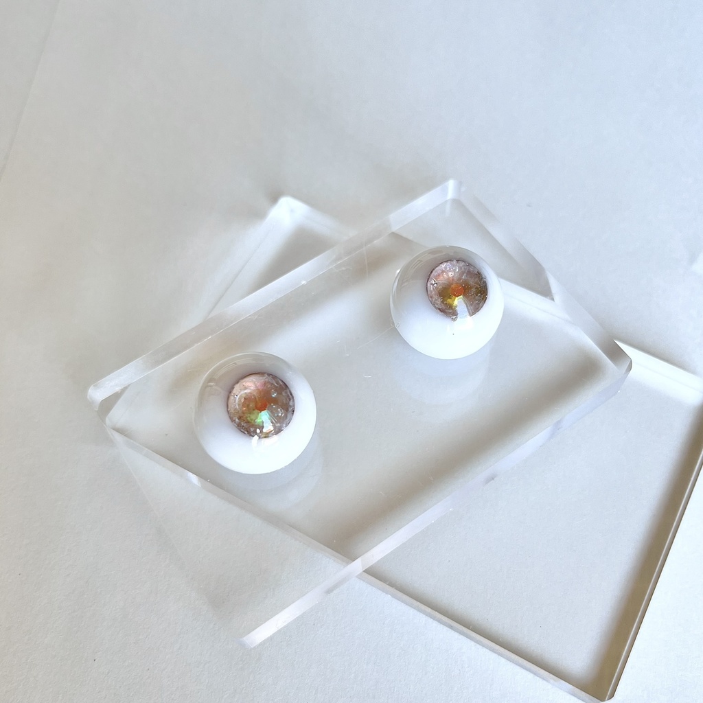 ドールアイ 20mm / 11mm rutile eye レジンアイ ハンドメイド 0044