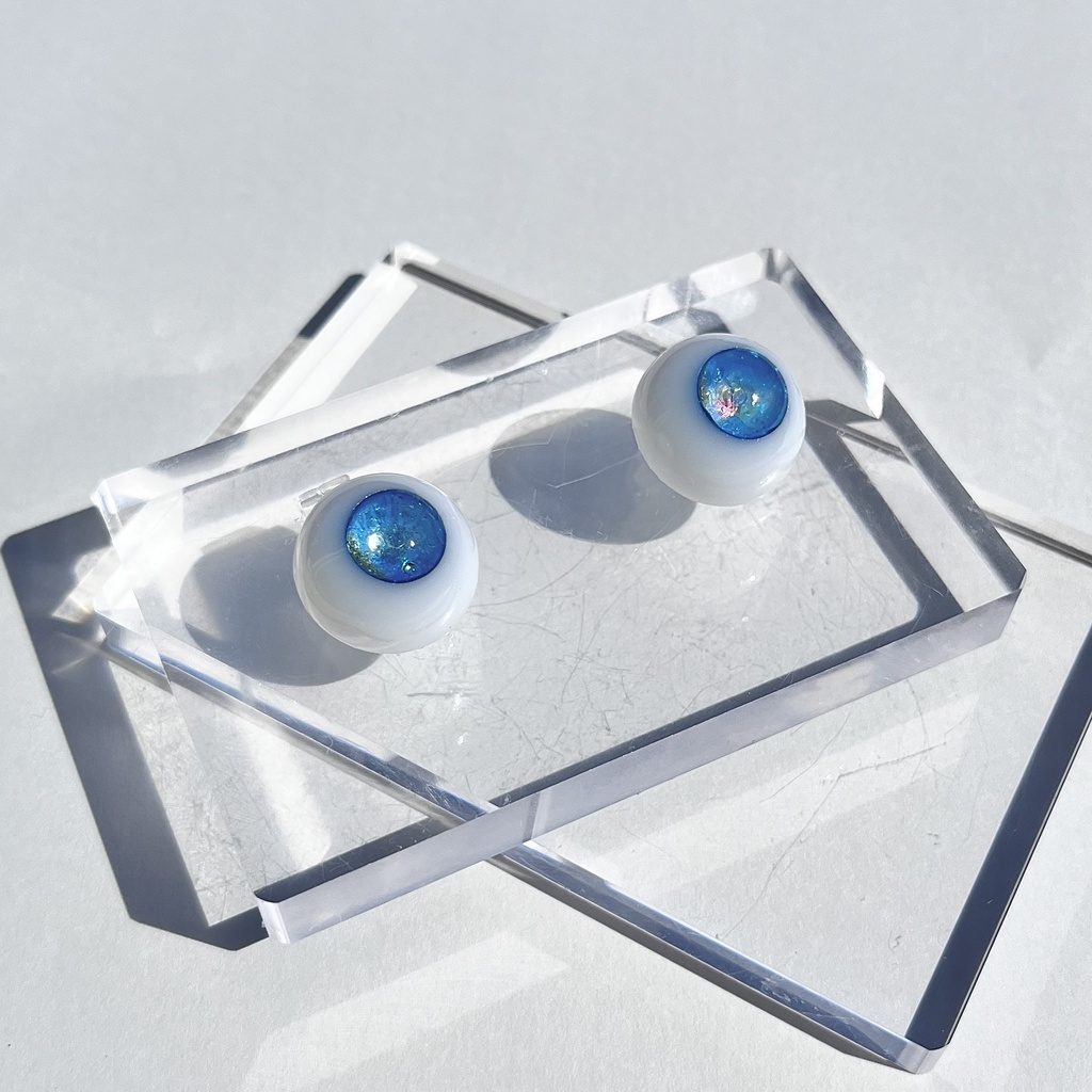 ドールアイ 18mm / 9mm in the sky レジンアイ ハンドメイド 0047
