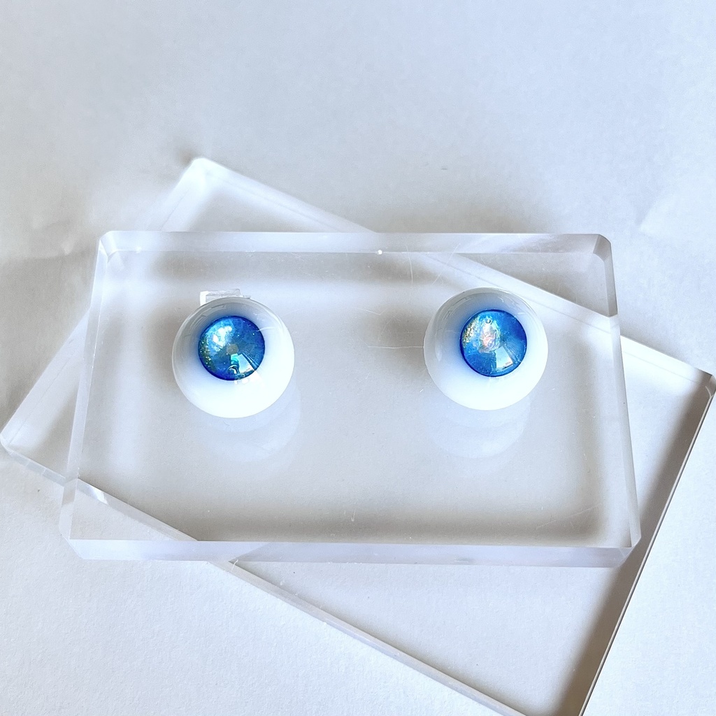 ドールアイ 18mm / 9mm in the sky レジンアイ ハンドメイド 0047